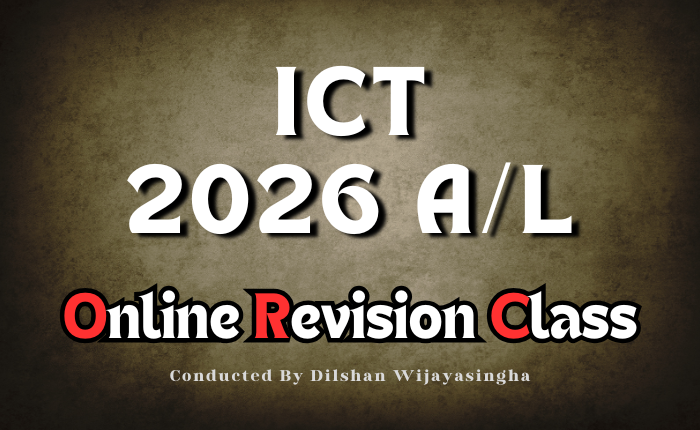 2026 A/L | Online Revision Class | October