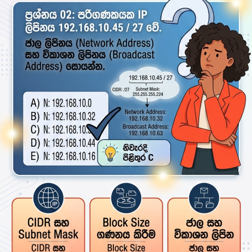 Question 10 - An important exam problem on 'IP Addressing & Subnetting', which comes under Unit 6 of the Advanced Level ICT syllabus